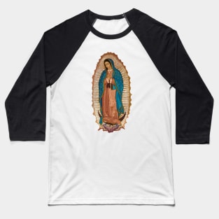 La Virgen de Guadalupe Religious Art Print Baseball T-Shirt